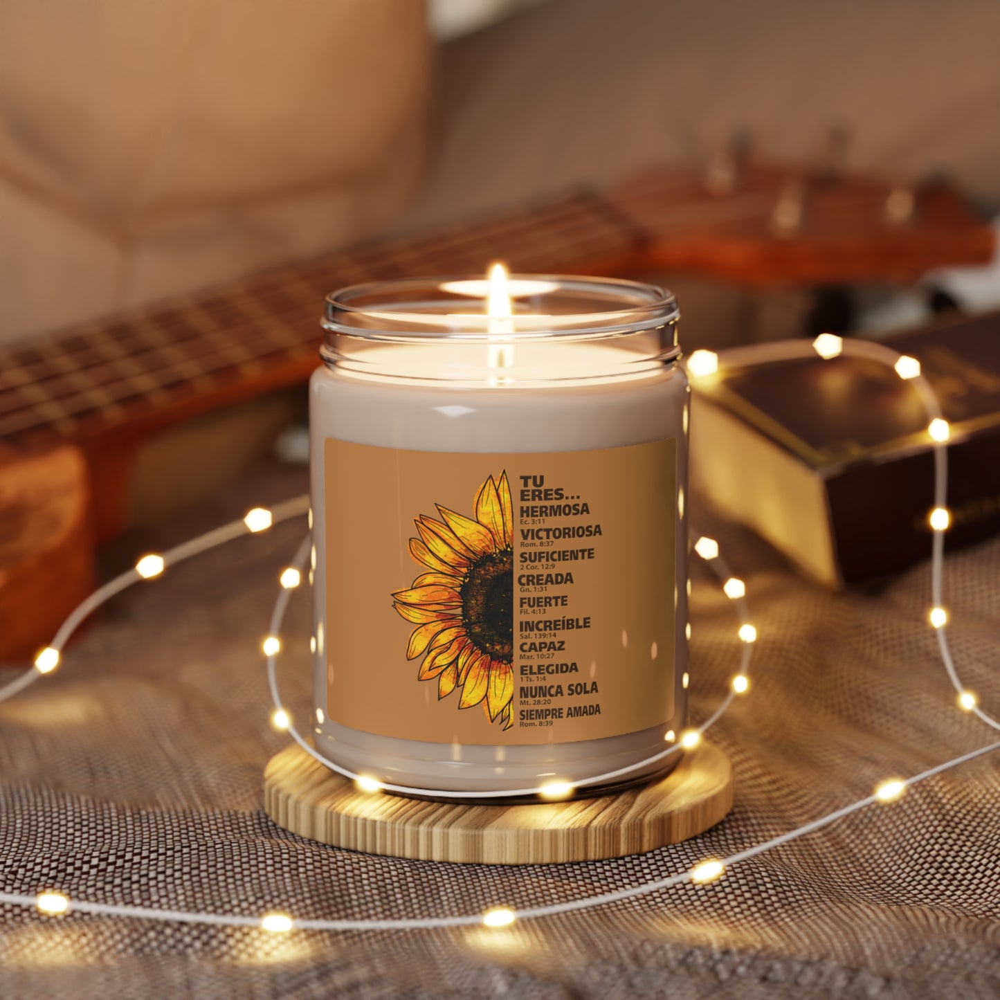 Tu eres Valiente Scented Soy Candle, 9oz