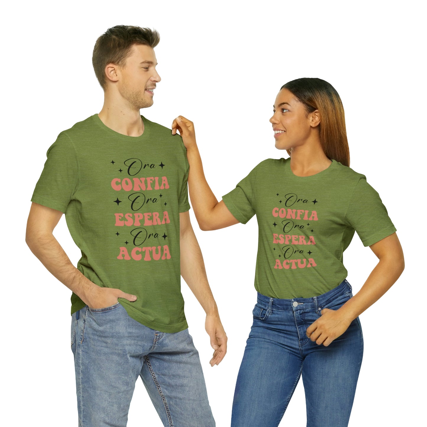 Ora, Confia, Espera Unisex Jersey Short Sleeve Tee