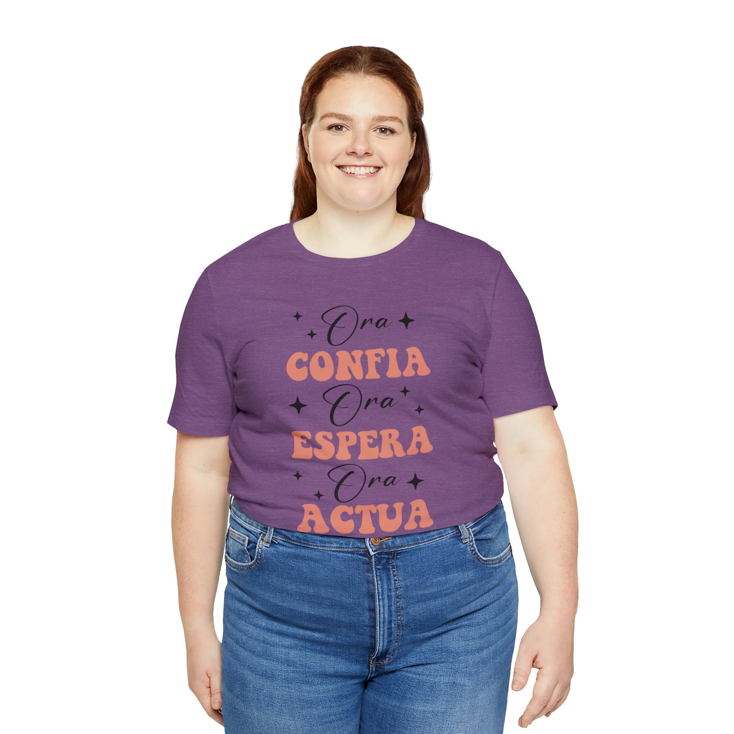 Ora, Confia, Espera Unisex Jersey Short Sleeve Tee