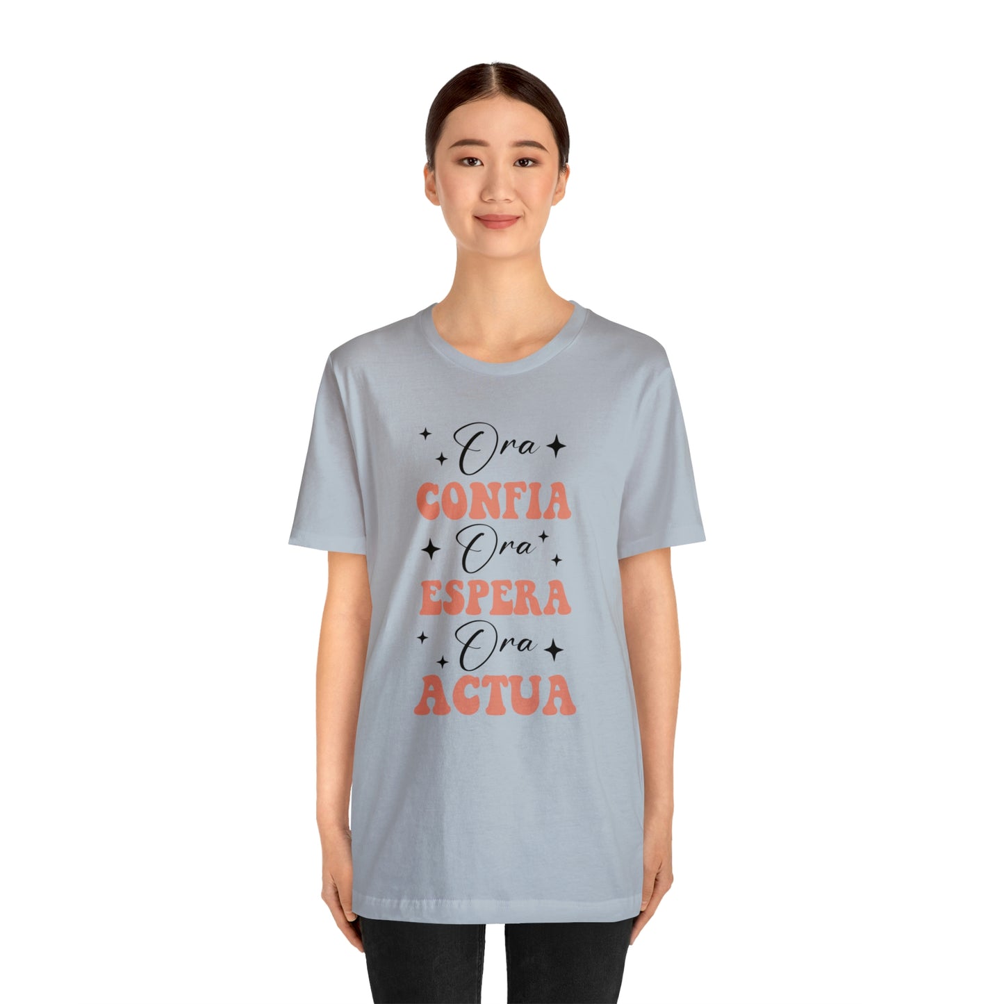 Ora, Confia, Espera Unisex Jersey Short Sleeve Tee