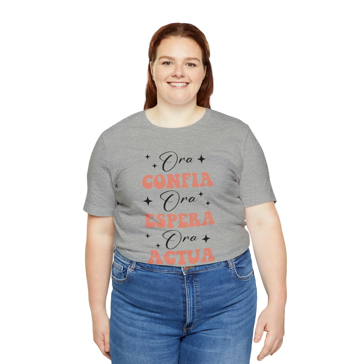 Ora, Confia, Espera Unisex Jersey Short Sleeve Tee