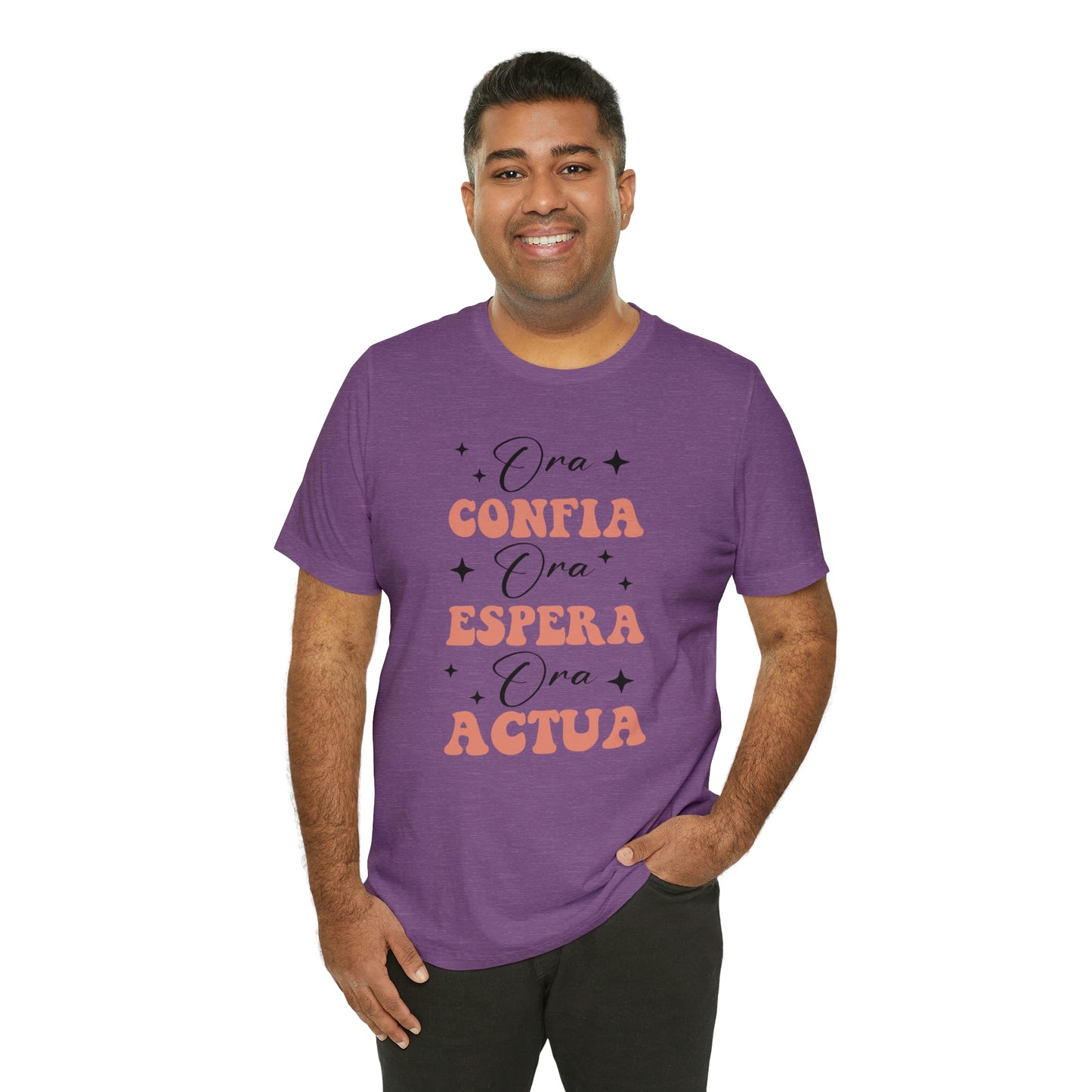 Ora, Confia, Espera Unisex Jersey Short Sleeve Tee