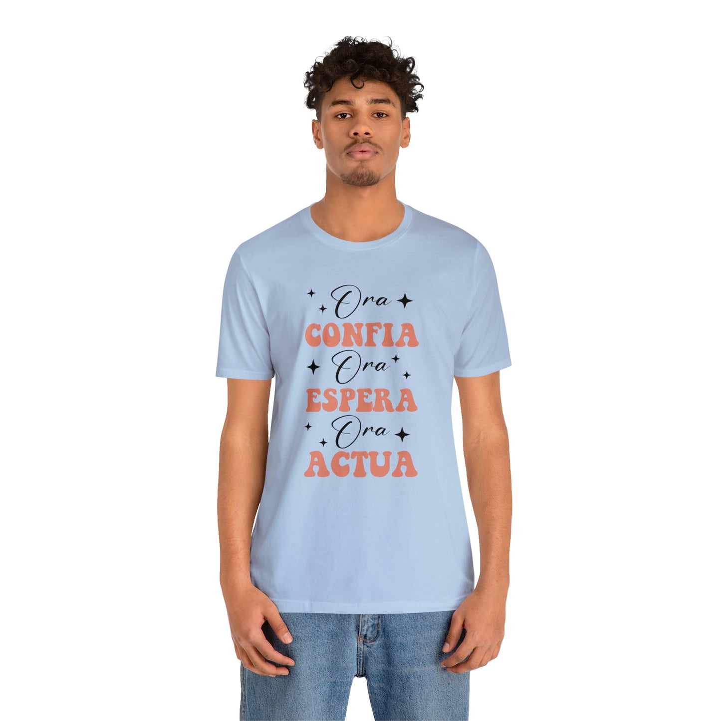 Ora, Confia, Espera Unisex Jersey Short Sleeve Tee