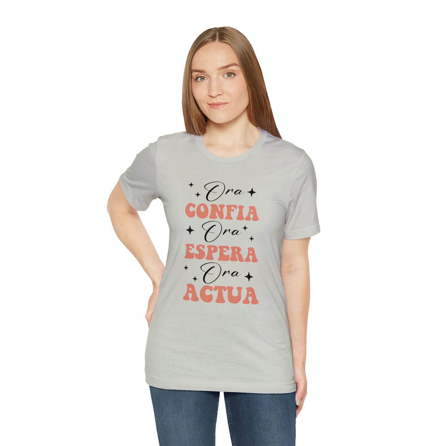 Ora, Confia, Espera Unisex Jersey Short Sleeve Tee