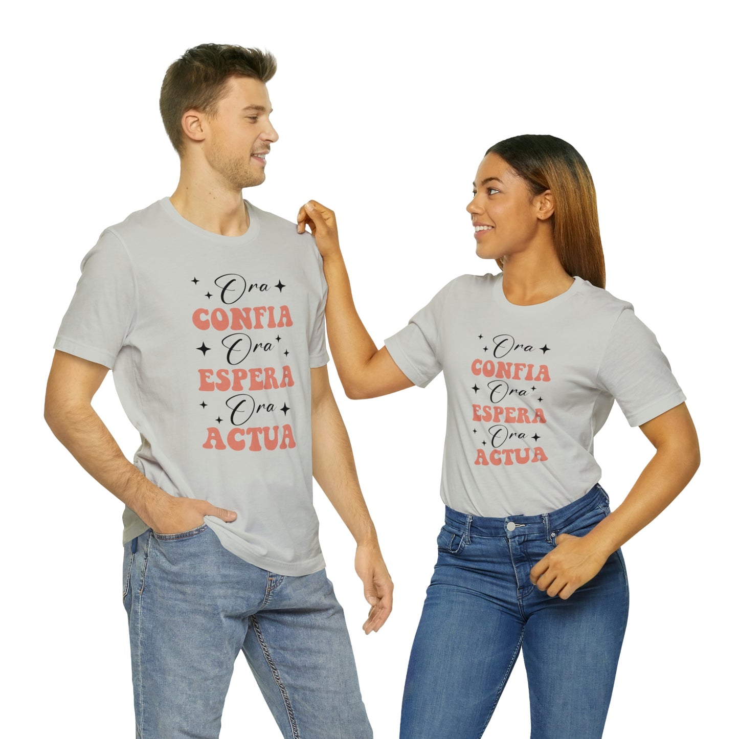 Ora, Confia, Espera Unisex Jersey Short Sleeve Tee