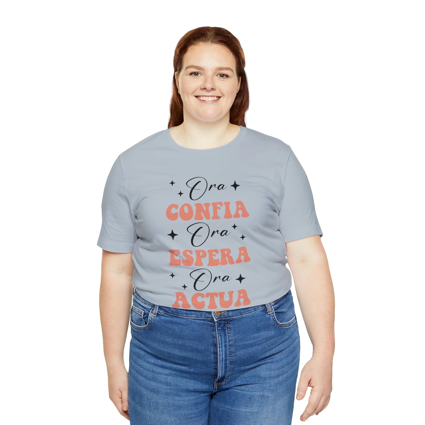 Ora, Confia, Espera Unisex Jersey Short Sleeve Tee