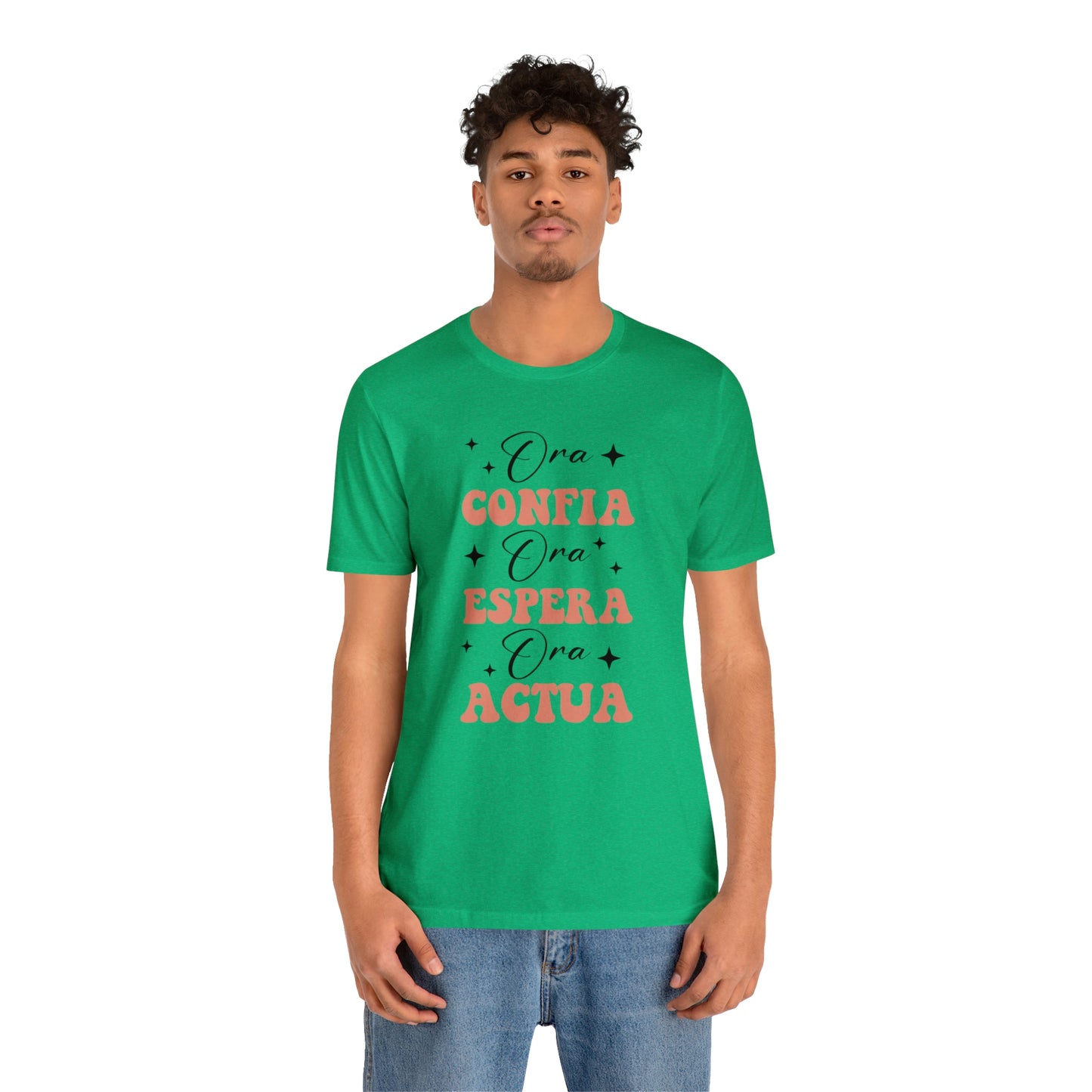 Ora, Confia, Espera Unisex Jersey Short Sleeve Tee