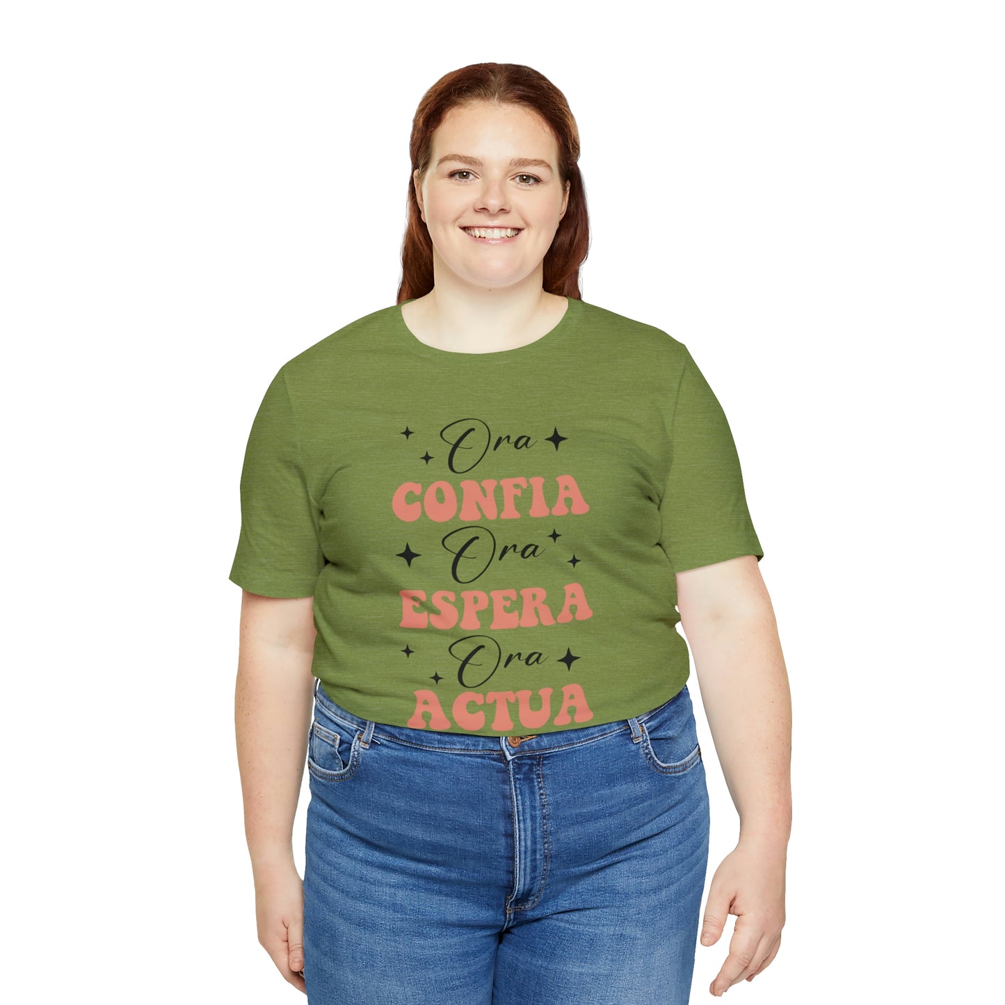 Ora, Confia, Espera Unisex Jersey Short Sleeve Tee