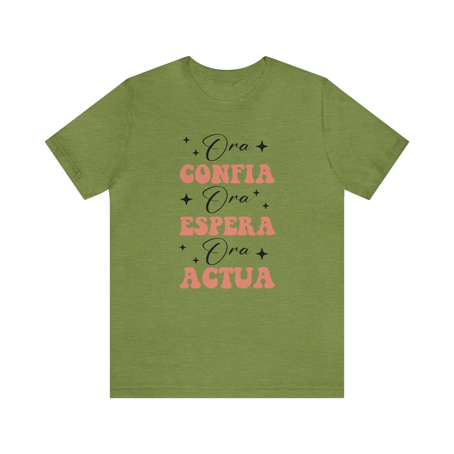Ora, Confia, Espera Unisex Jersey Short Sleeve Tee