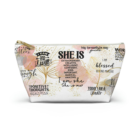 She is Extraordinary Accessory Pouch w T-bottom