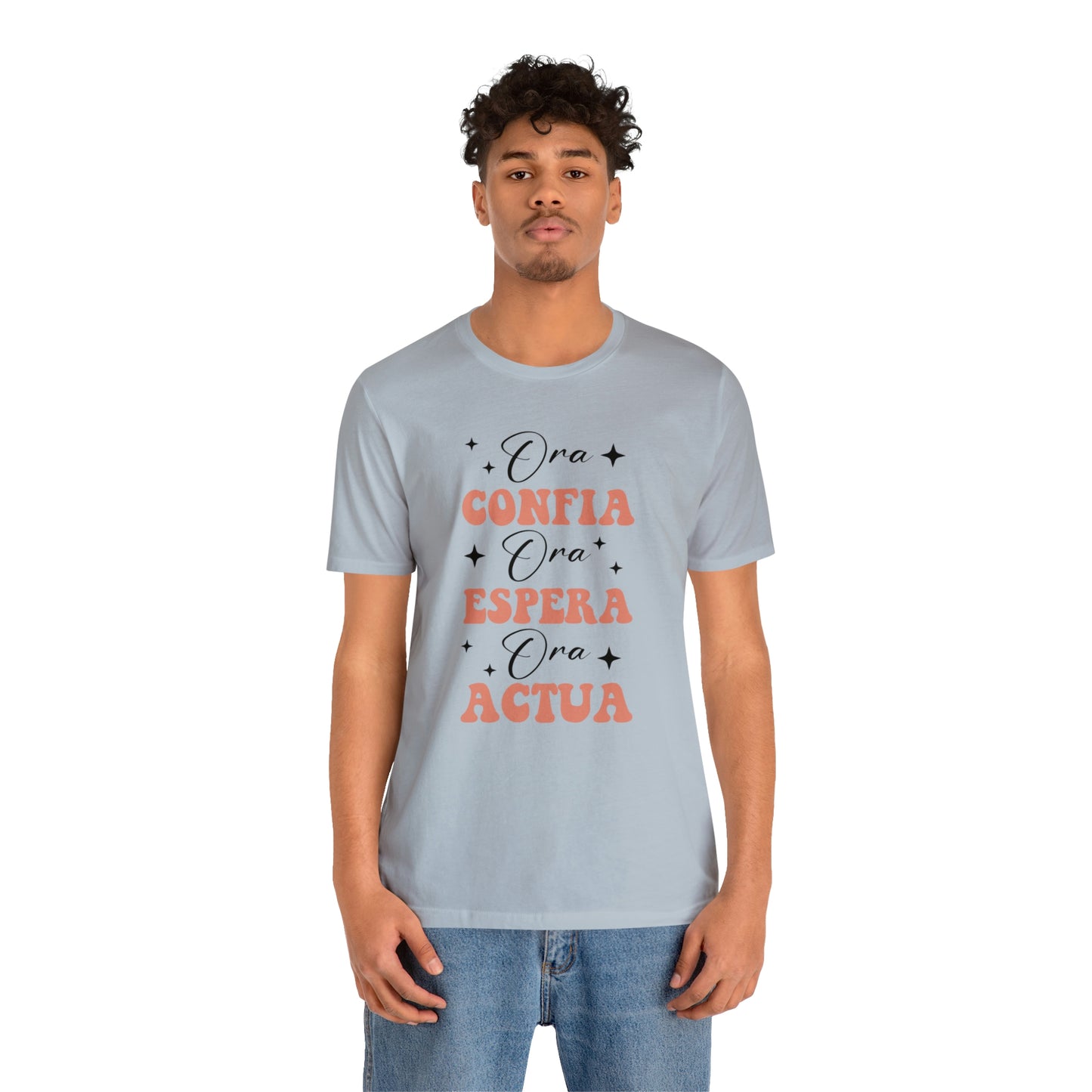 Ora, Confia, Espera Unisex Jersey Short Sleeve Tee