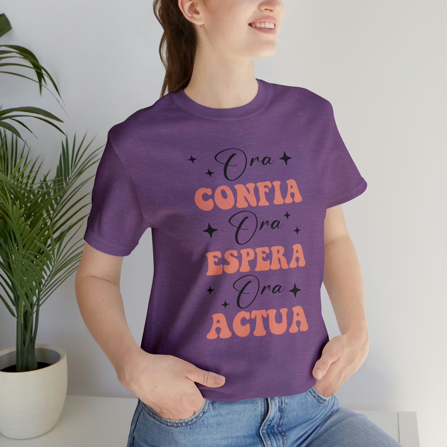 Ora, Confia, Espera Unisex Jersey Short Sleeve Tee