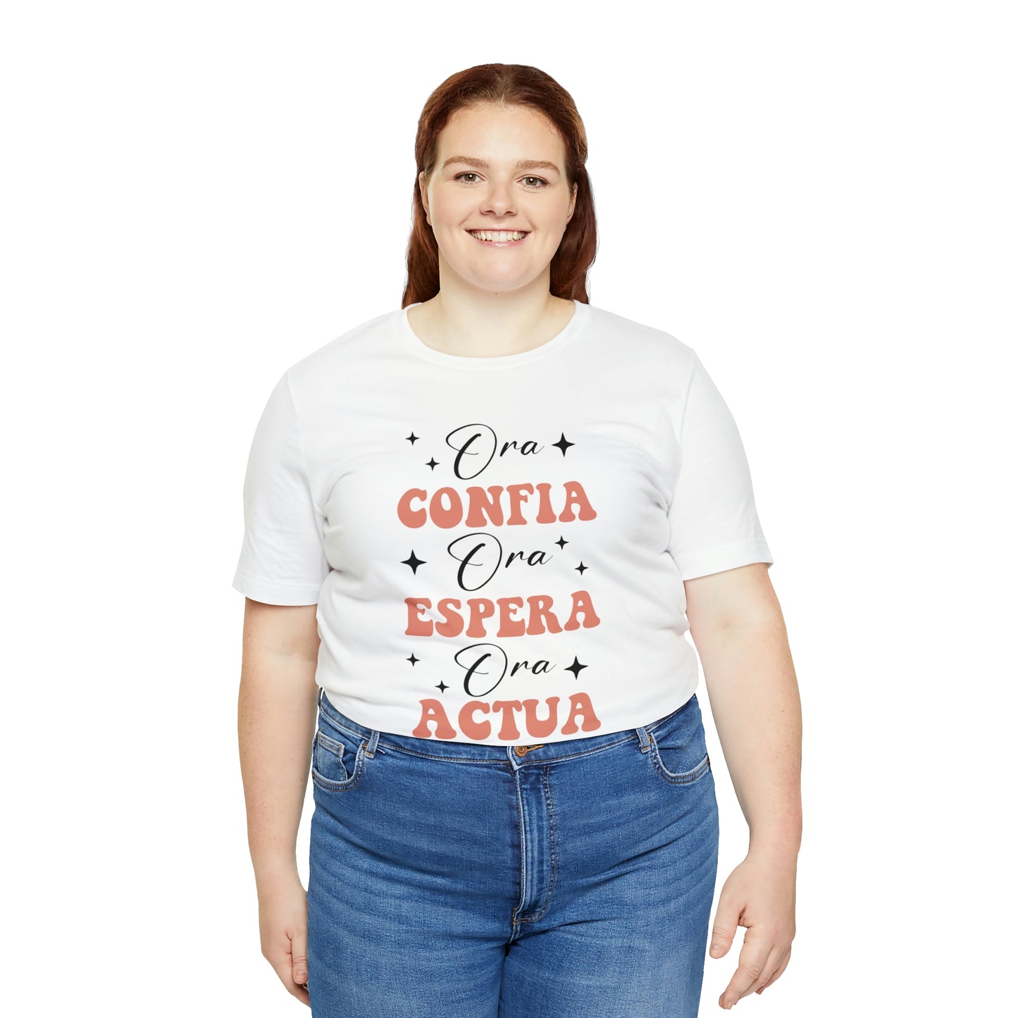 Ora, Confia, Espera Unisex Jersey Short Sleeve Tee