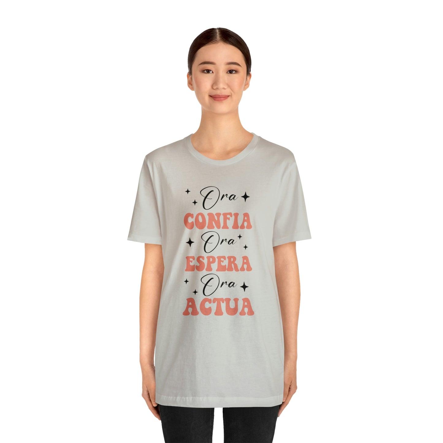 Ora, Confia, Espera Unisex Jersey Short Sleeve Tee