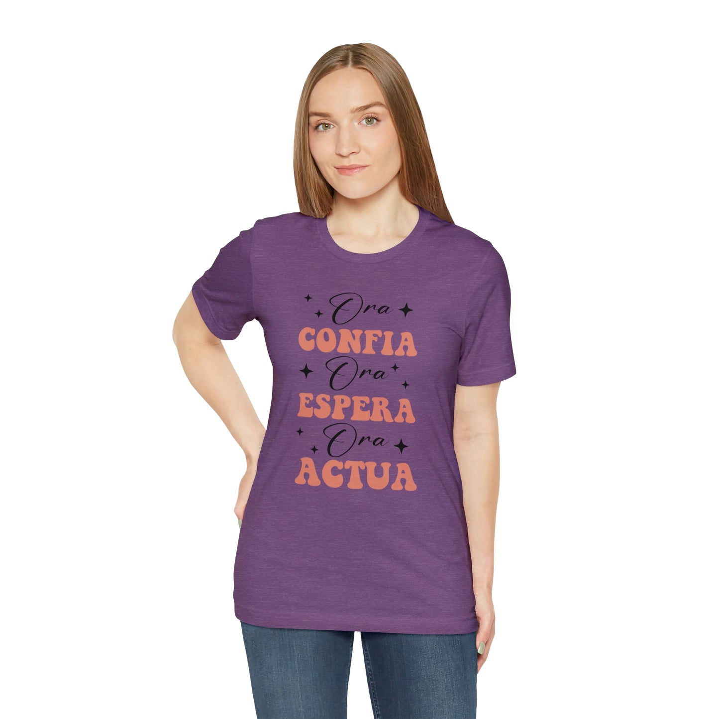 Ora, Confia, Espera Unisex Jersey Short Sleeve Tee