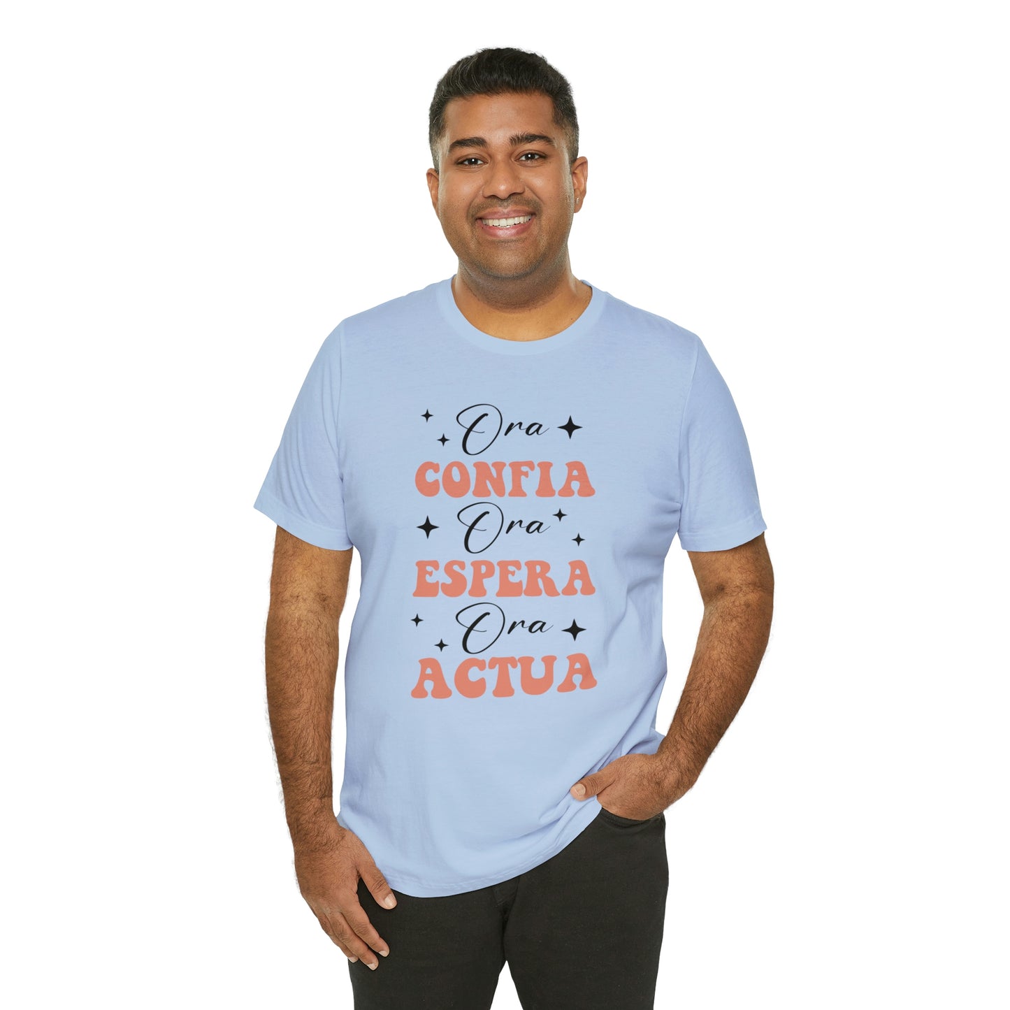 Ora, Confia, Espera Unisex Jersey Short Sleeve Tee
