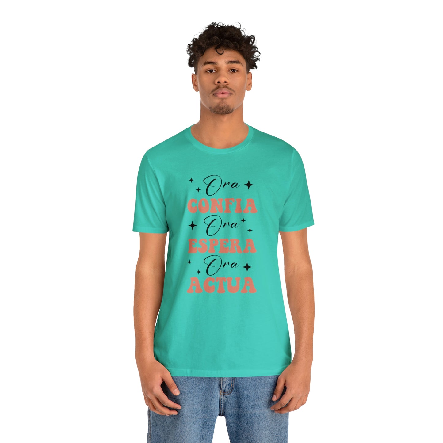 Ora, Confia, Espera Unisex Jersey Short Sleeve Tee