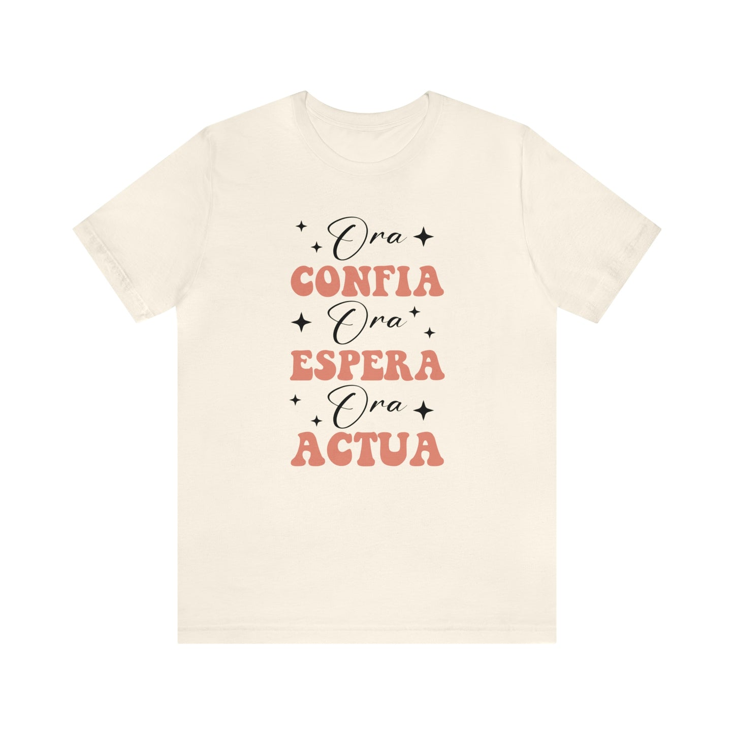 Ora, Confia, Espera Unisex Jersey Short Sleeve Tee
