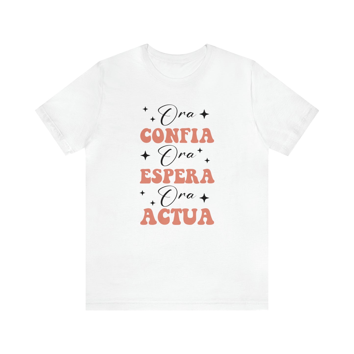 Ora, Confia, Espera Unisex Jersey Short Sleeve Tee