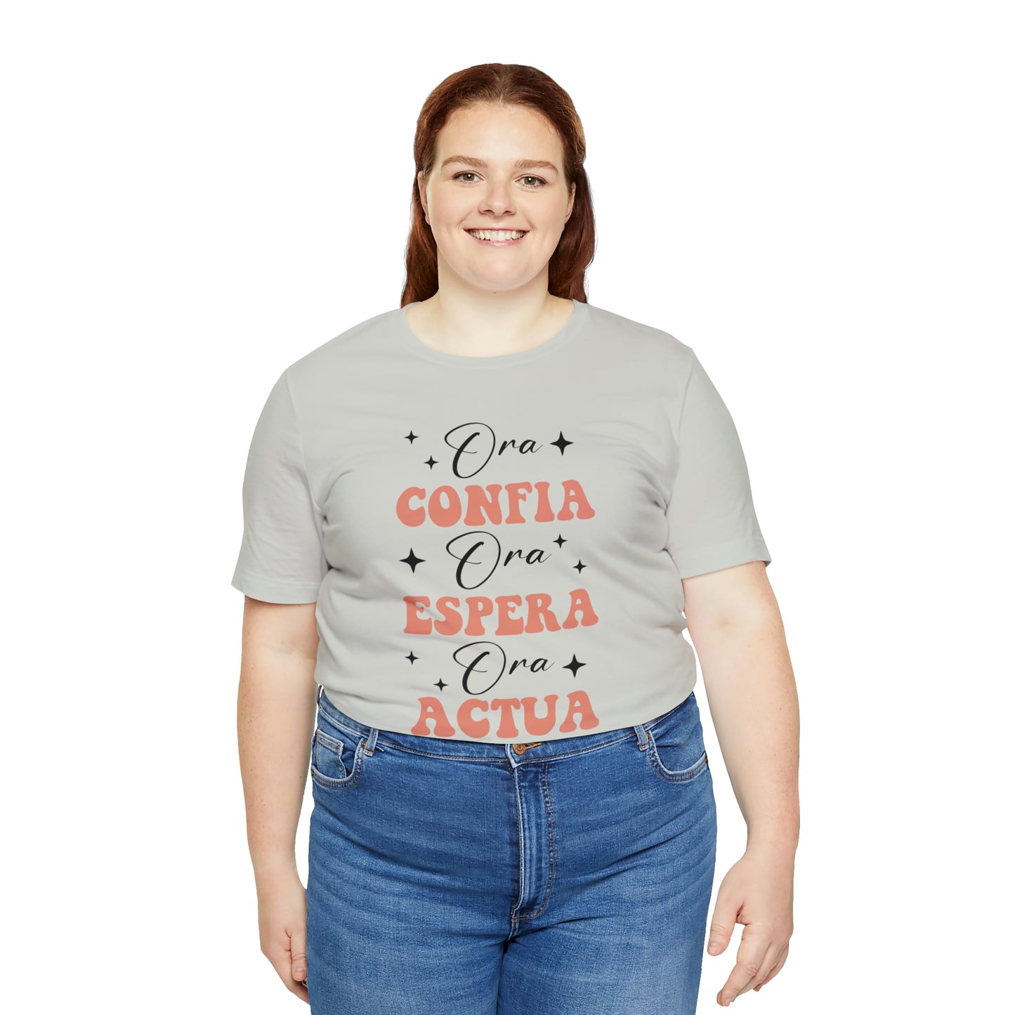 Ora, Confia, Espera Unisex Jersey Short Sleeve Tee