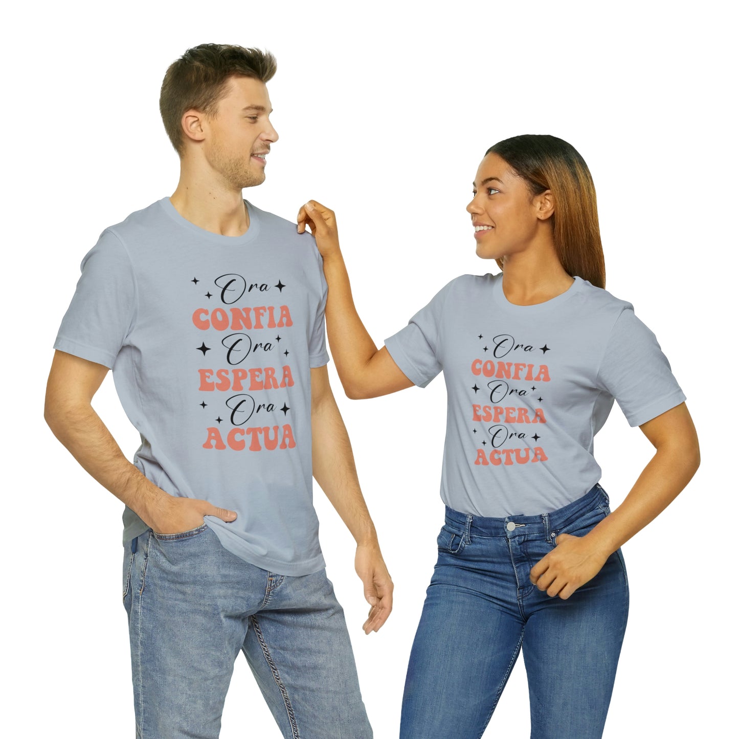 Ora, Confia, Espera Unisex Jersey Short Sleeve Tee