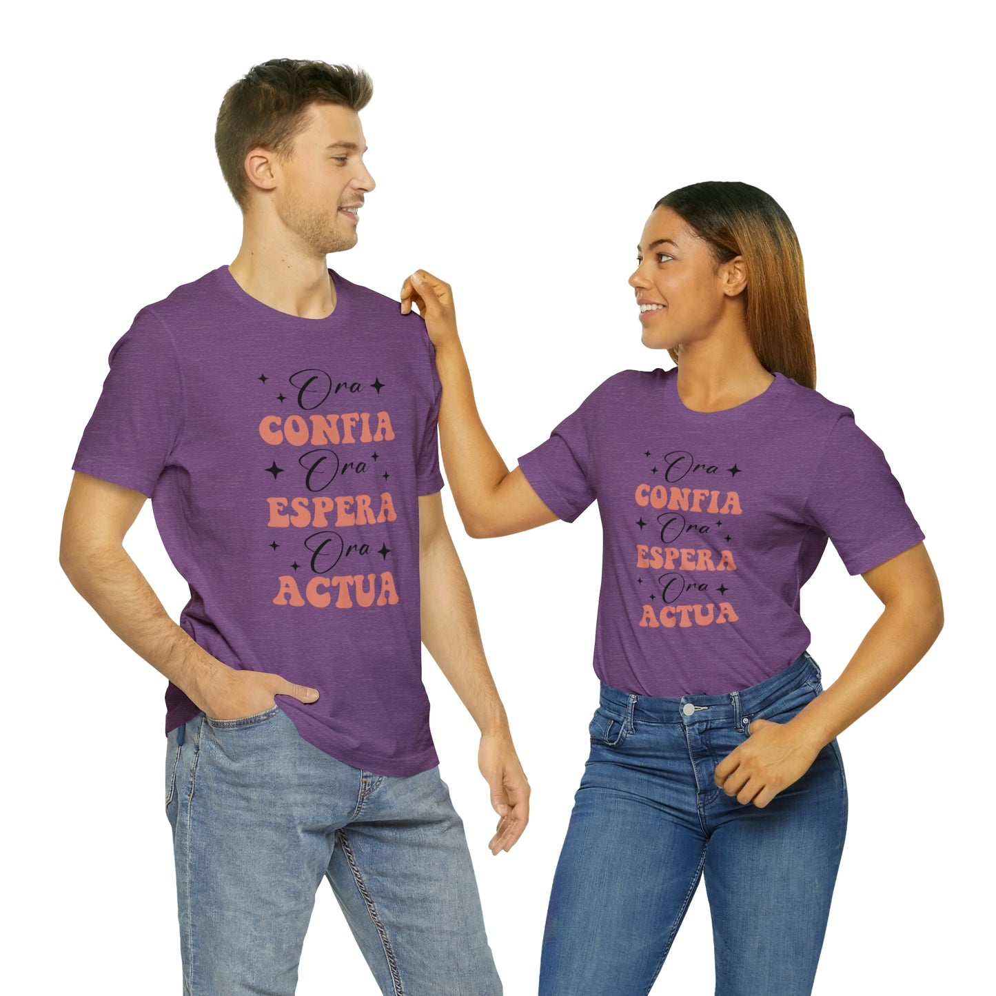 Ora, Confia, Espera Unisex Jersey Short Sleeve Tee