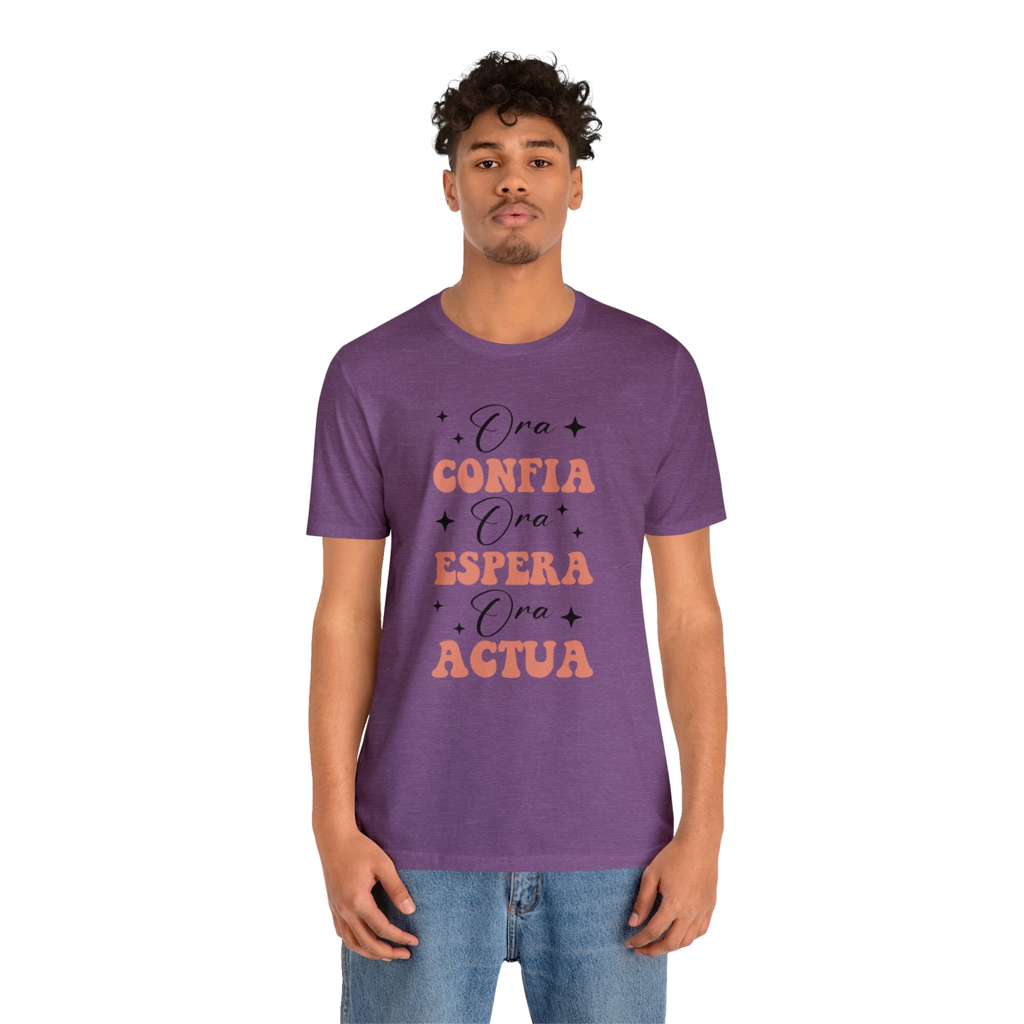 Ora, Confia, Espera Unisex Jersey Short Sleeve Tee