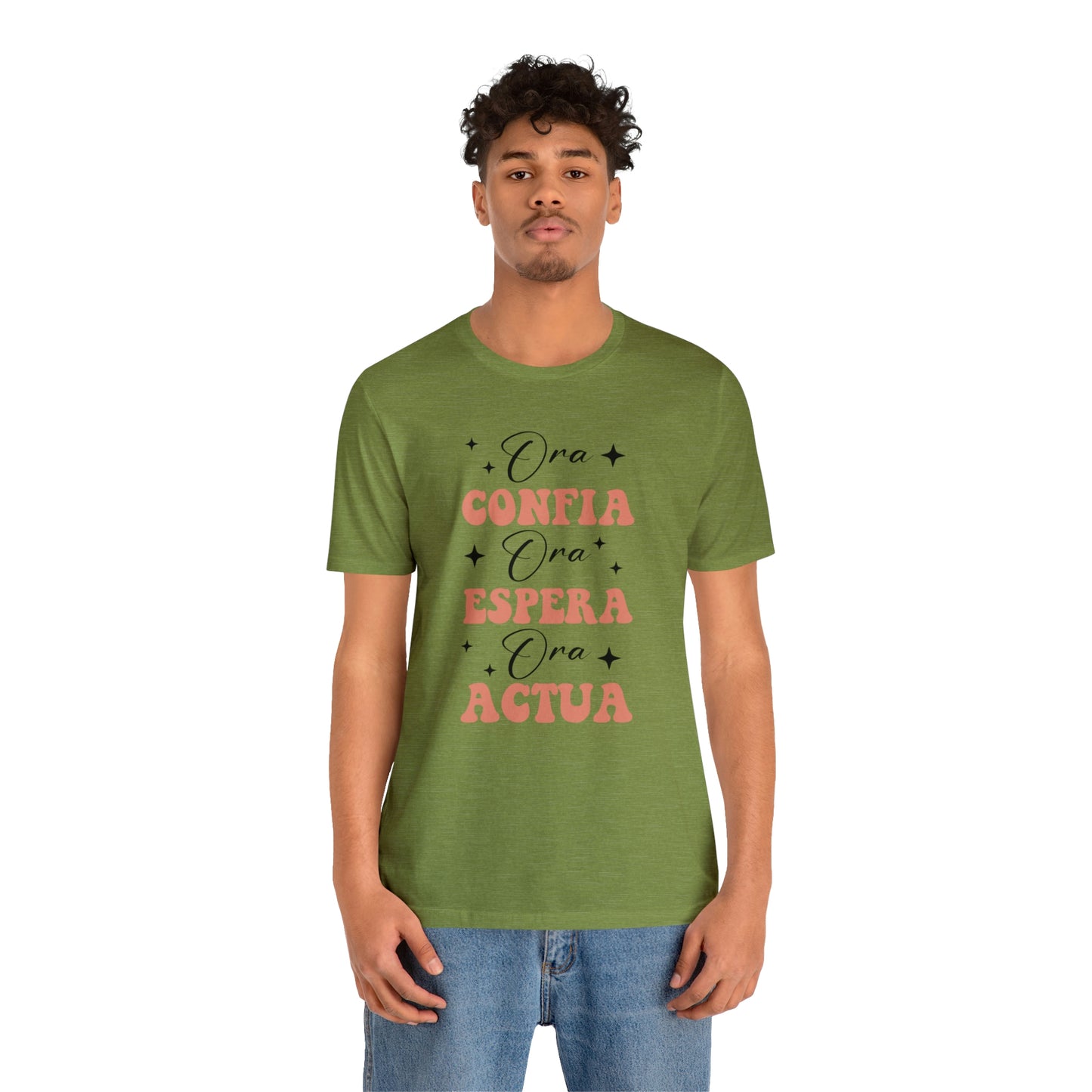 Ora, Confia, Espera Unisex Jersey Short Sleeve Tee