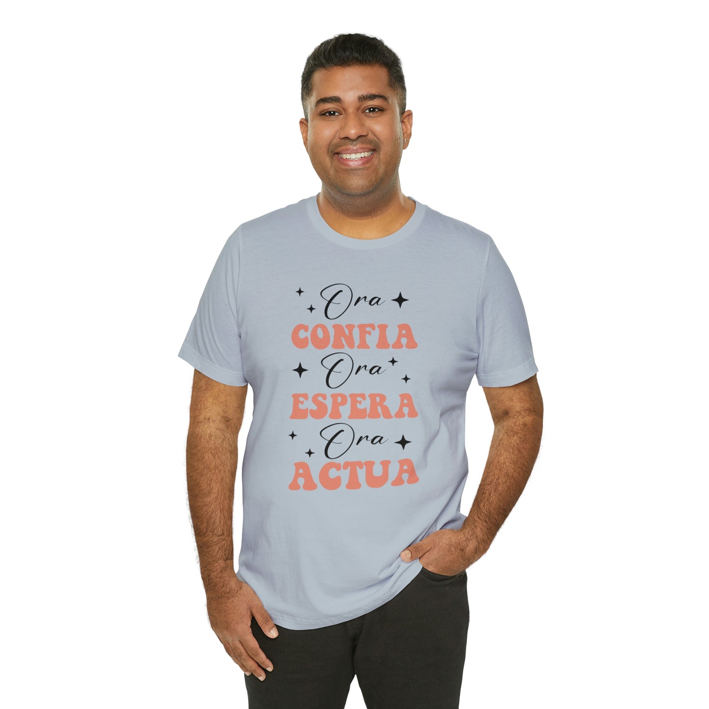 Ora, Confia, Espera Unisex Jersey Short Sleeve Tee