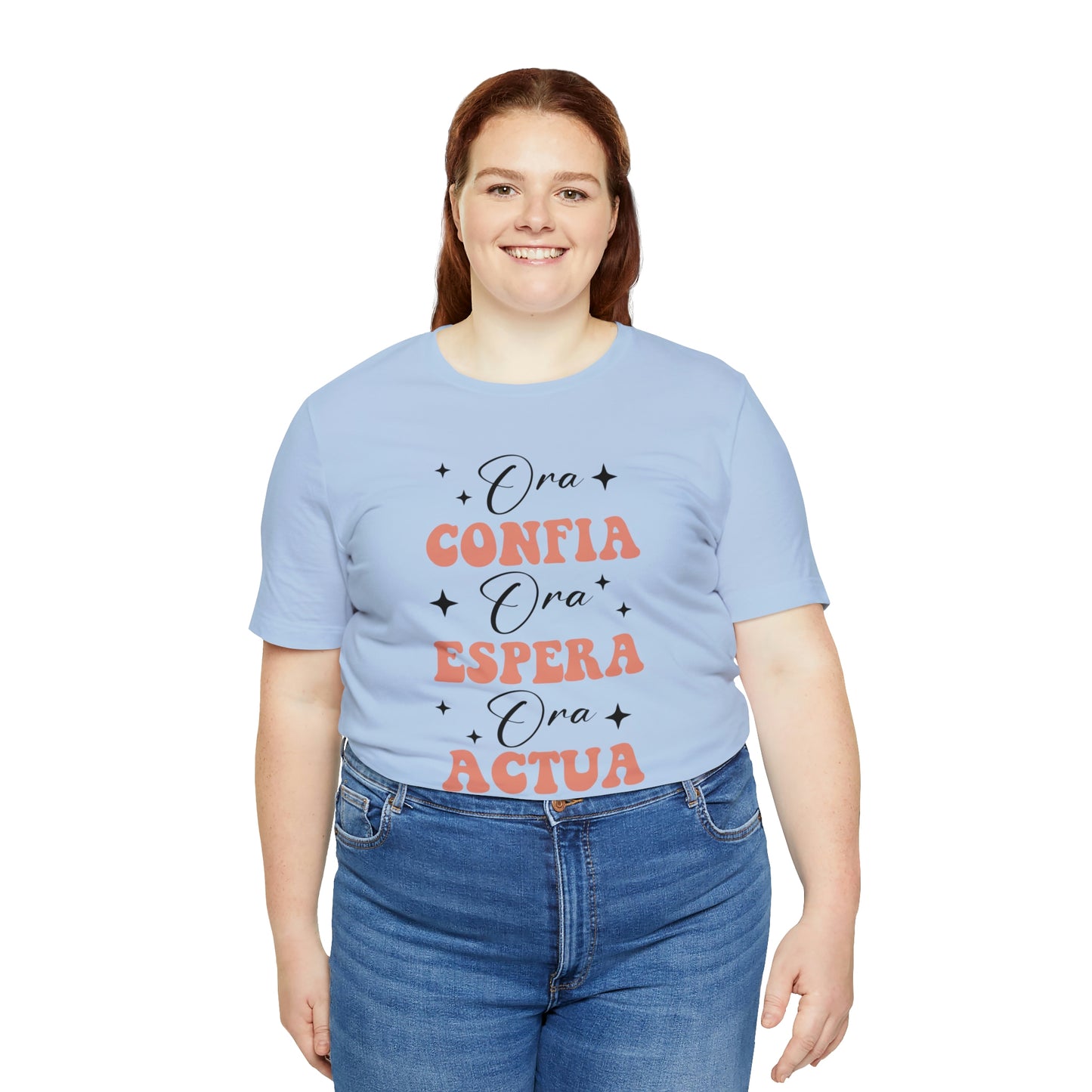 Ora, Confia, Espera Unisex Jersey Short Sleeve Tee