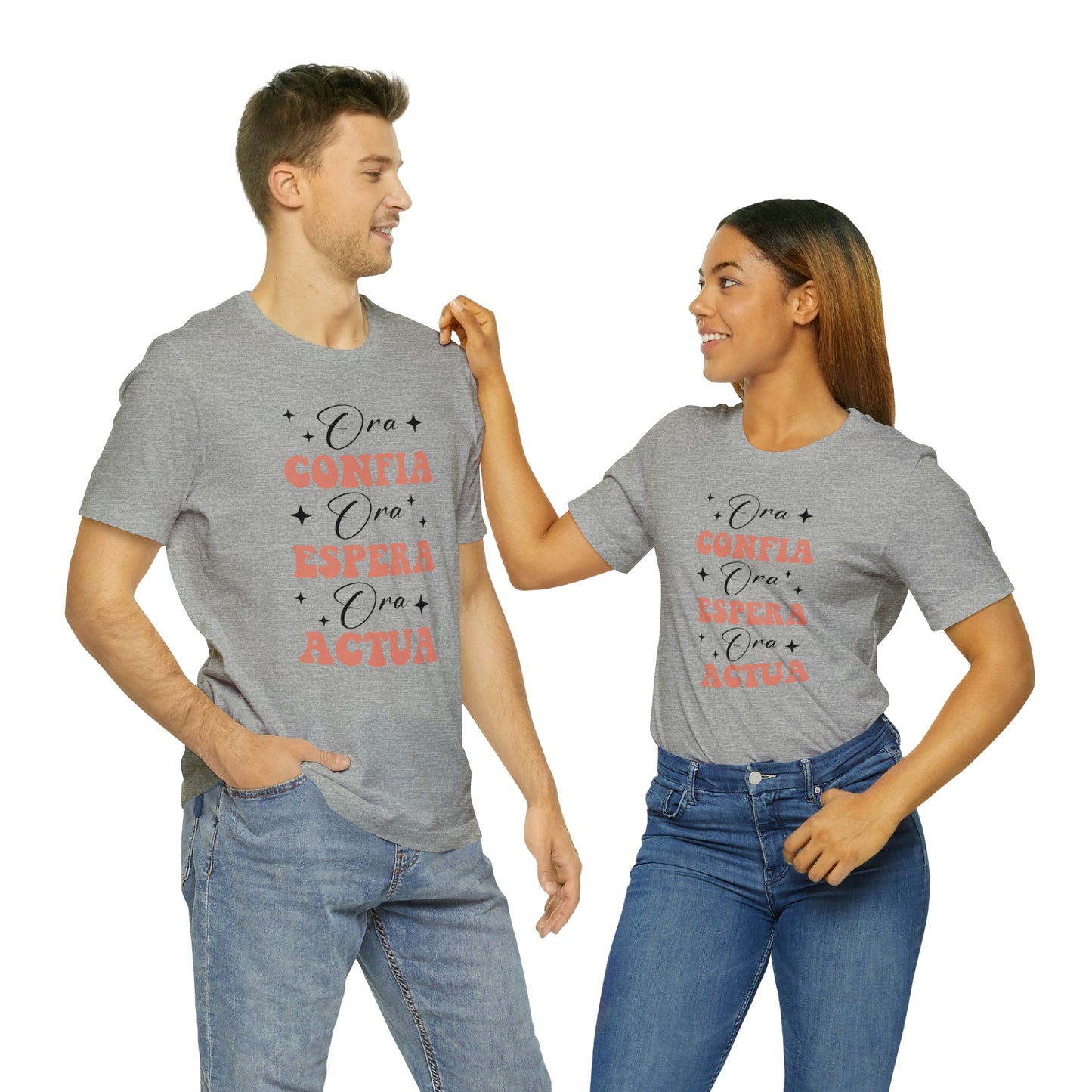 Ora, Confia, Espera Unisex Jersey Short Sleeve Tee