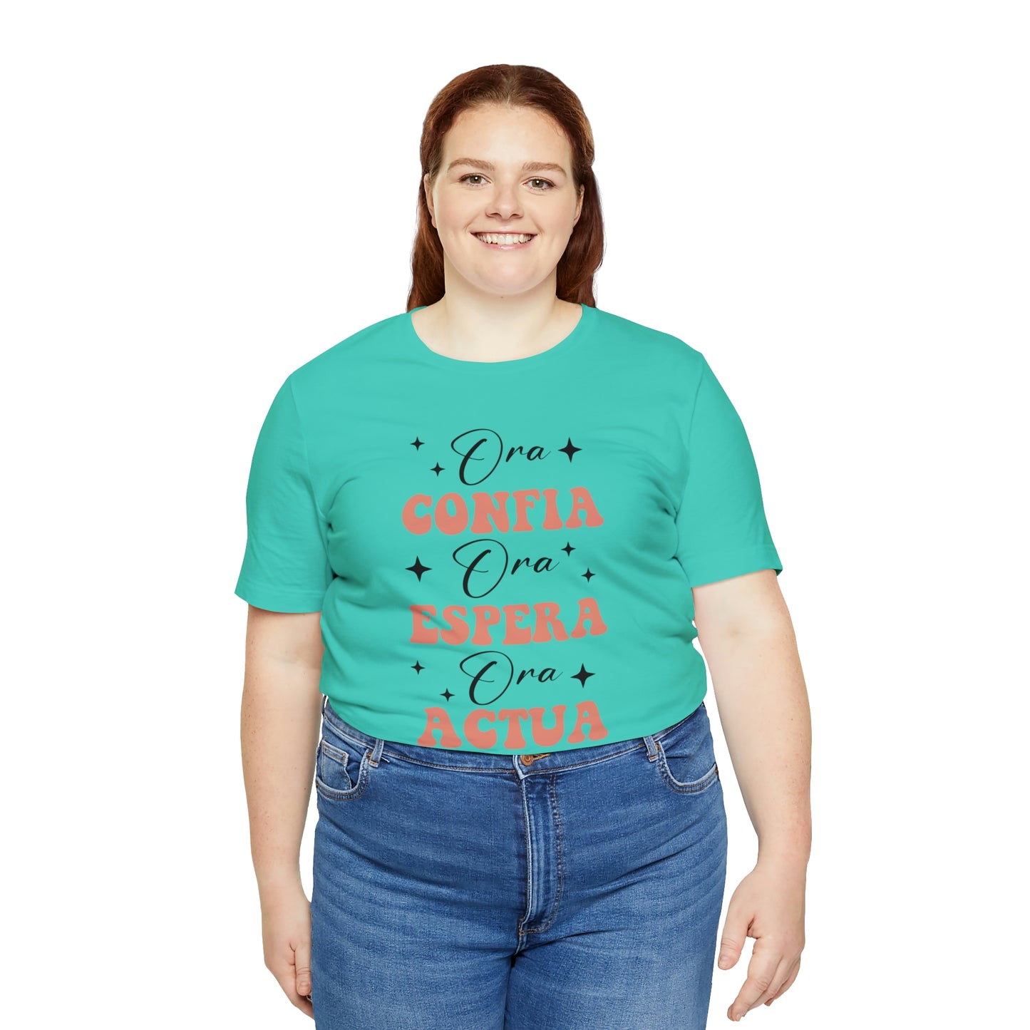 Ora, Confia, Espera Unisex Jersey Short Sleeve Tee