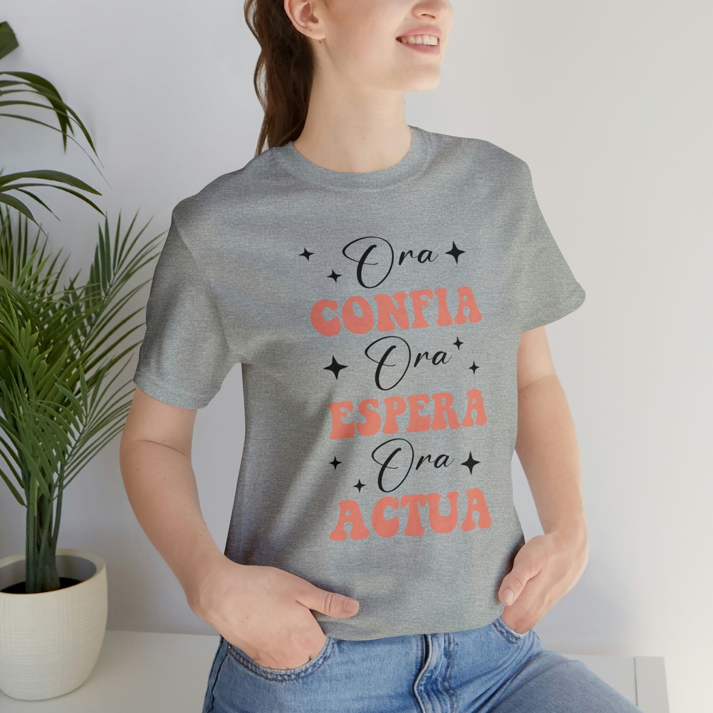 Ora, Confia, Espera Unisex Jersey Short Sleeve Tee