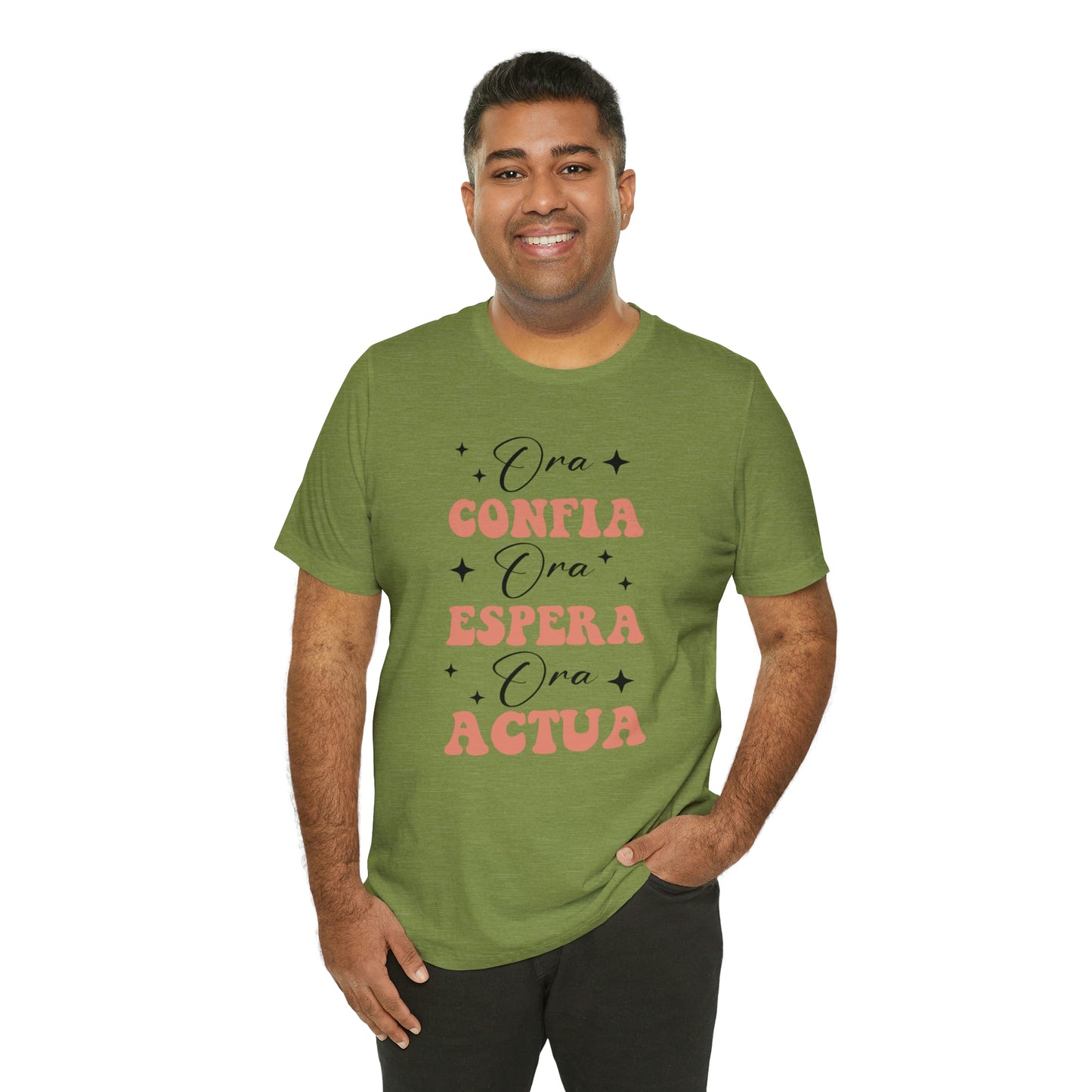 Ora, Confia, Espera Unisex Jersey Short Sleeve Tee
