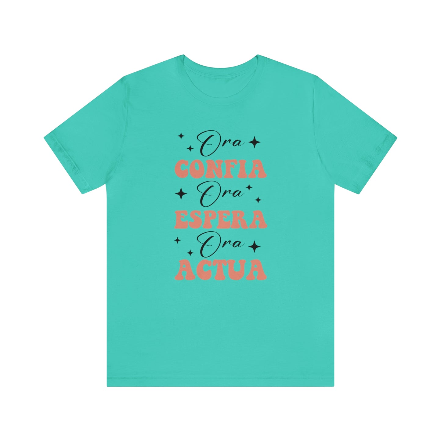Ora, Confia, Espera Unisex Jersey Short Sleeve Tee
