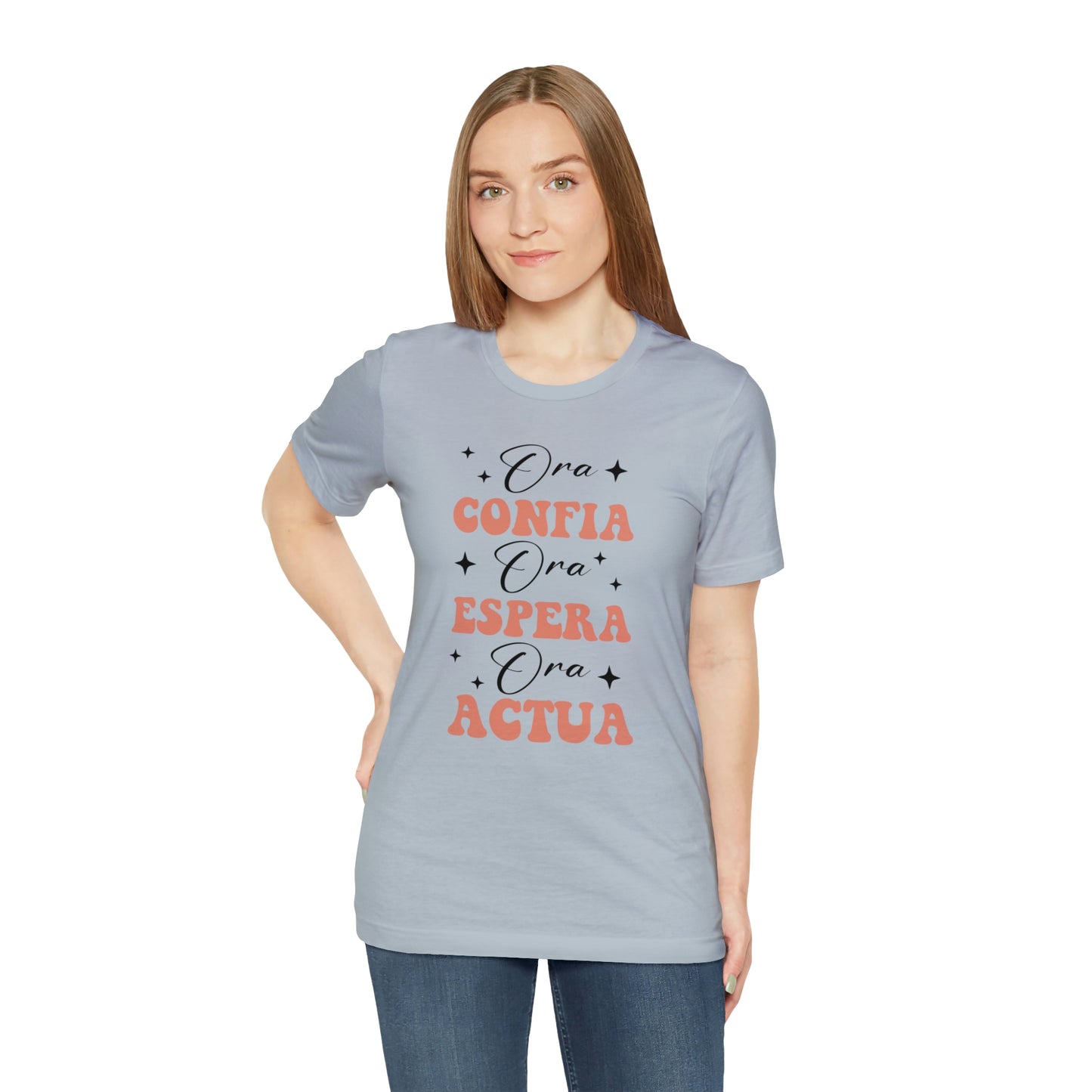 Ora, Confia, Espera Unisex Jersey Short Sleeve Tee