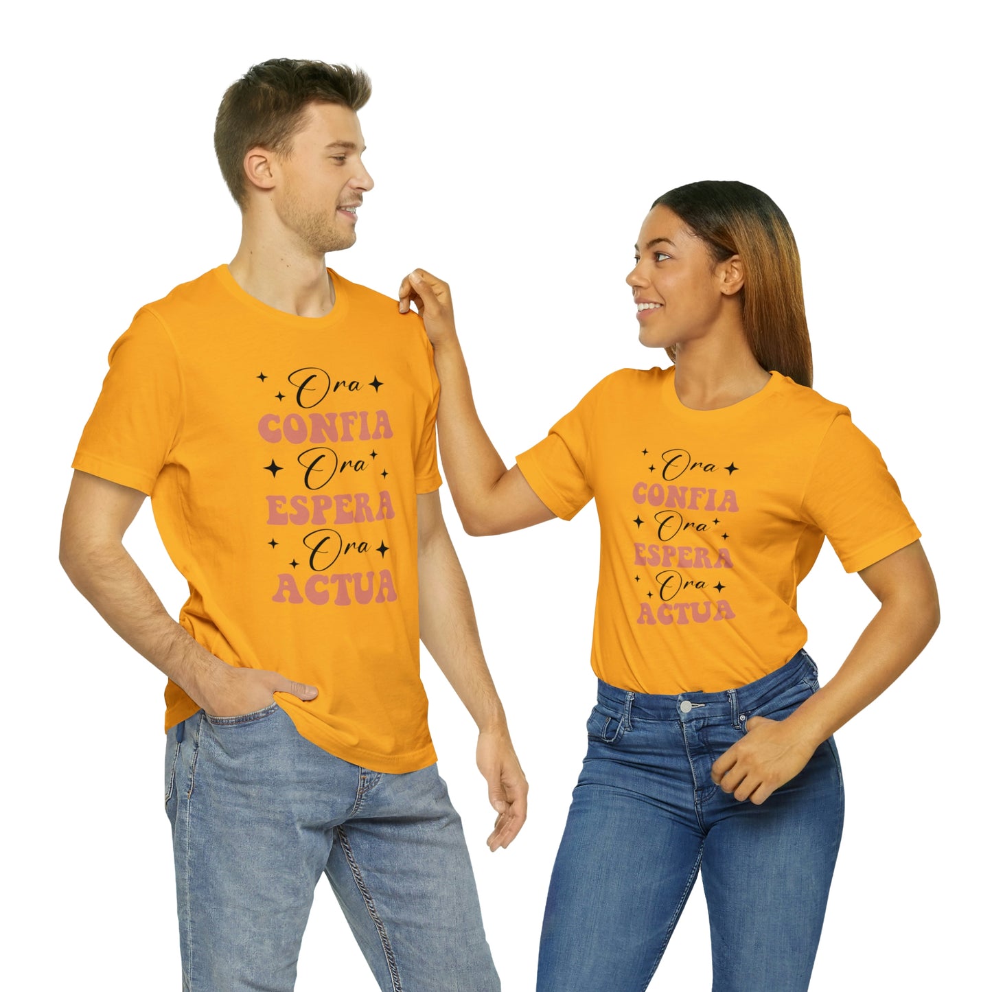 Ora, Confia, Espera Unisex Jersey Short Sleeve Tee