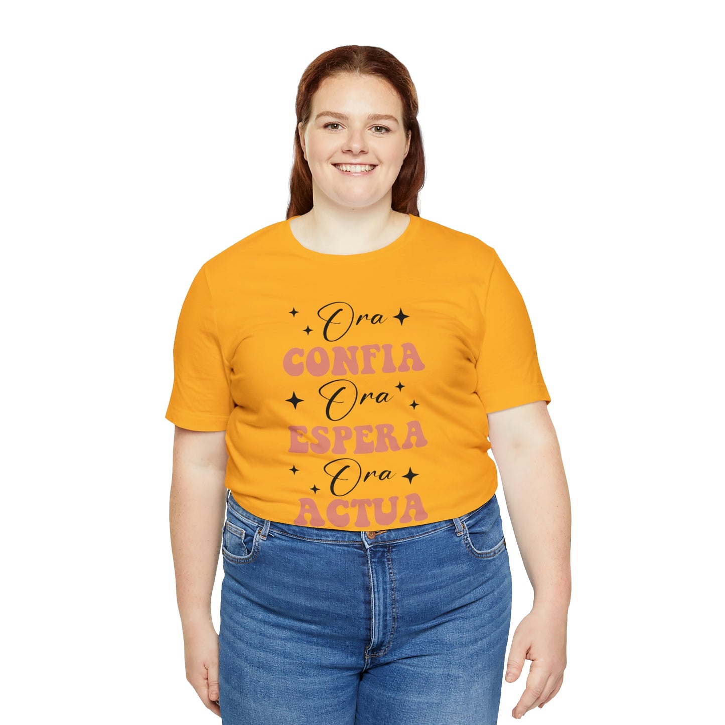 Ora, Confia, Espera Unisex Jersey Short Sleeve Tee