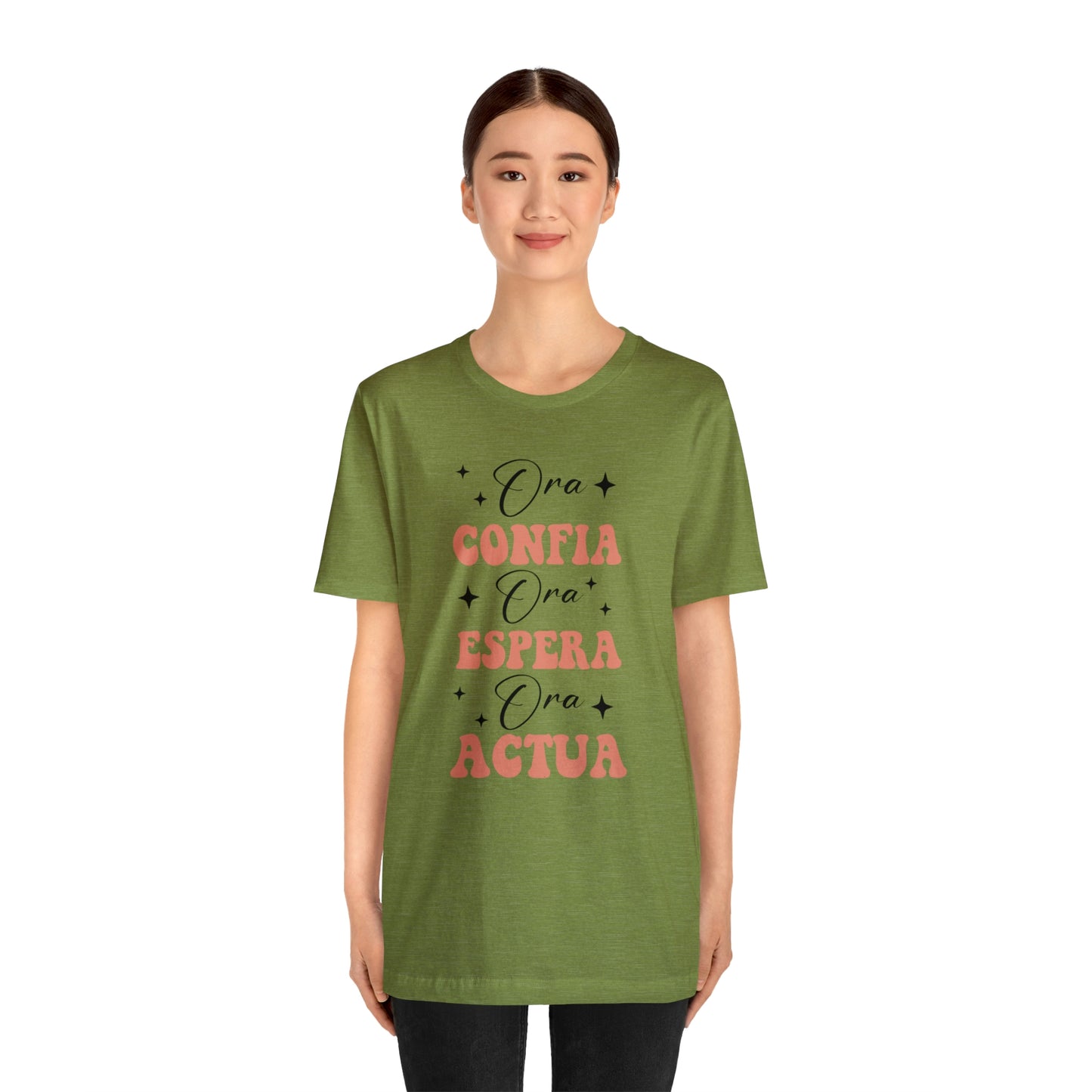 Ora, Confia, Espera Unisex Jersey Short Sleeve Tee