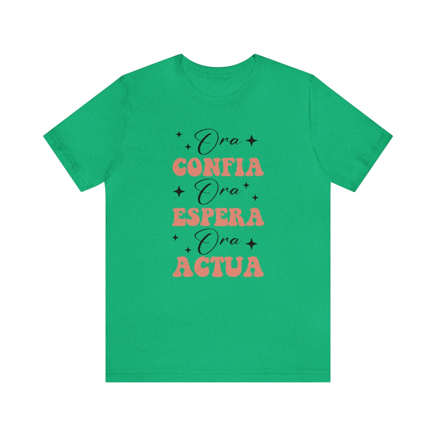 Ora, Confia, Espera Unisex Jersey Short Sleeve Tee