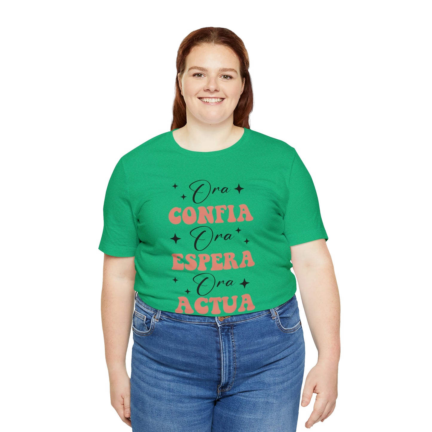 Ora, Confia, Espera Unisex Jersey Short Sleeve Tee