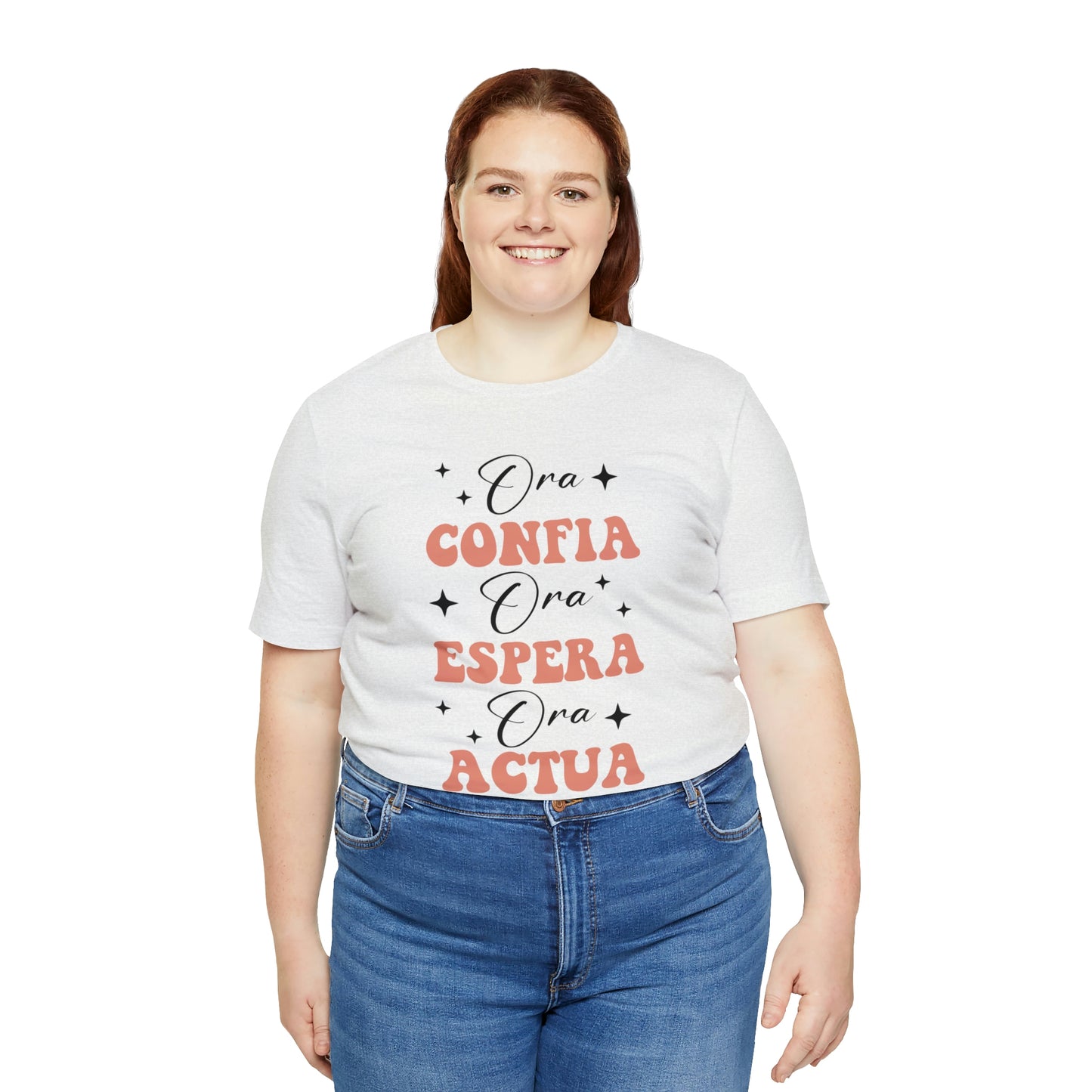 Ora, Confia, Espera Unisex Jersey Short Sleeve Tee