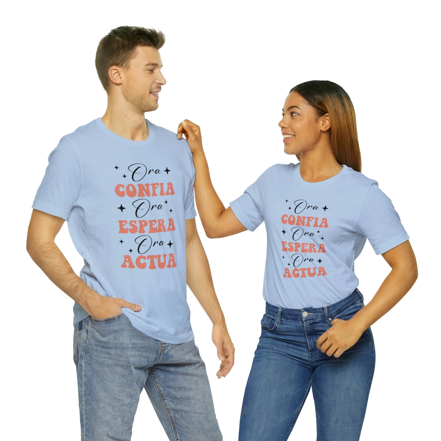 Ora, Confia, Espera Unisex Jersey Short Sleeve Tee