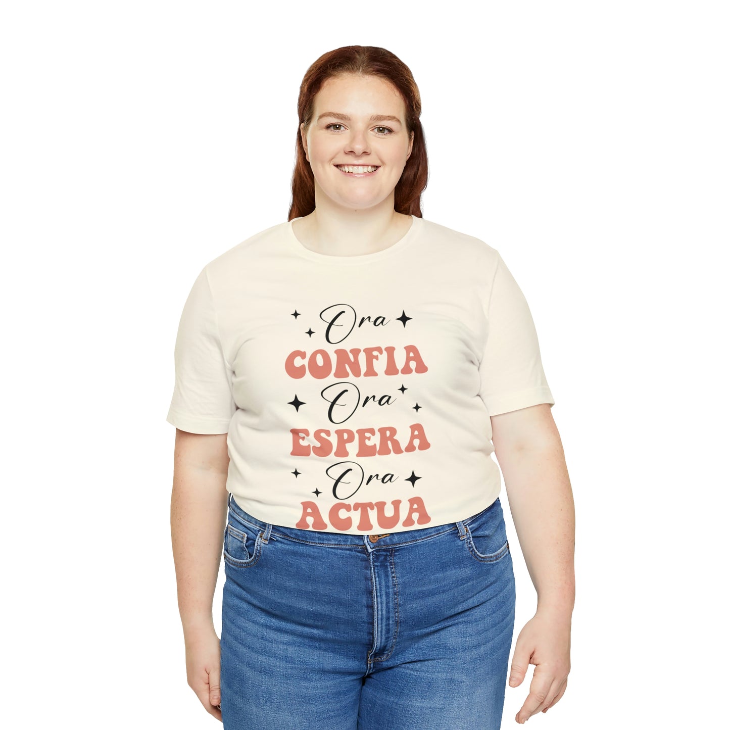 Ora, Confia, Espera Unisex Jersey Short Sleeve Tee