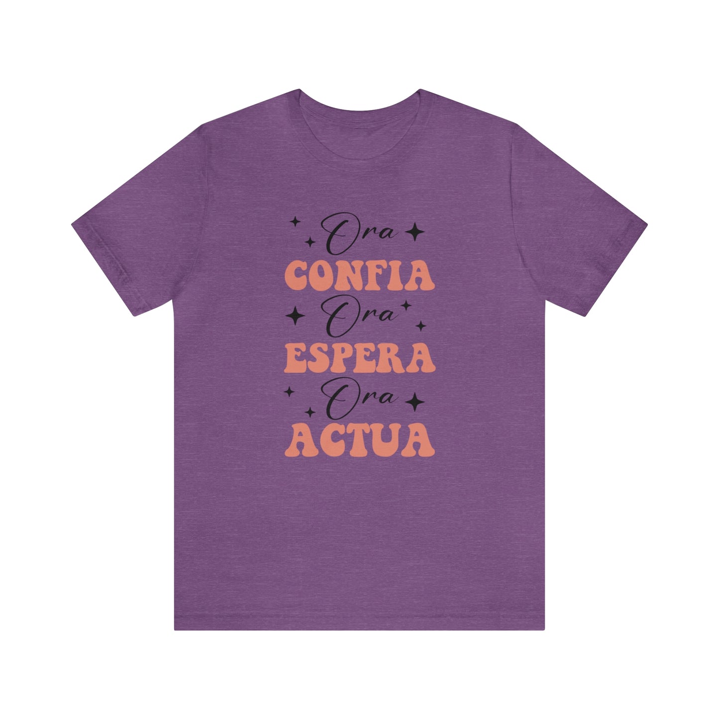 Ora, Confia, Espera Unisex Jersey Short Sleeve Tee