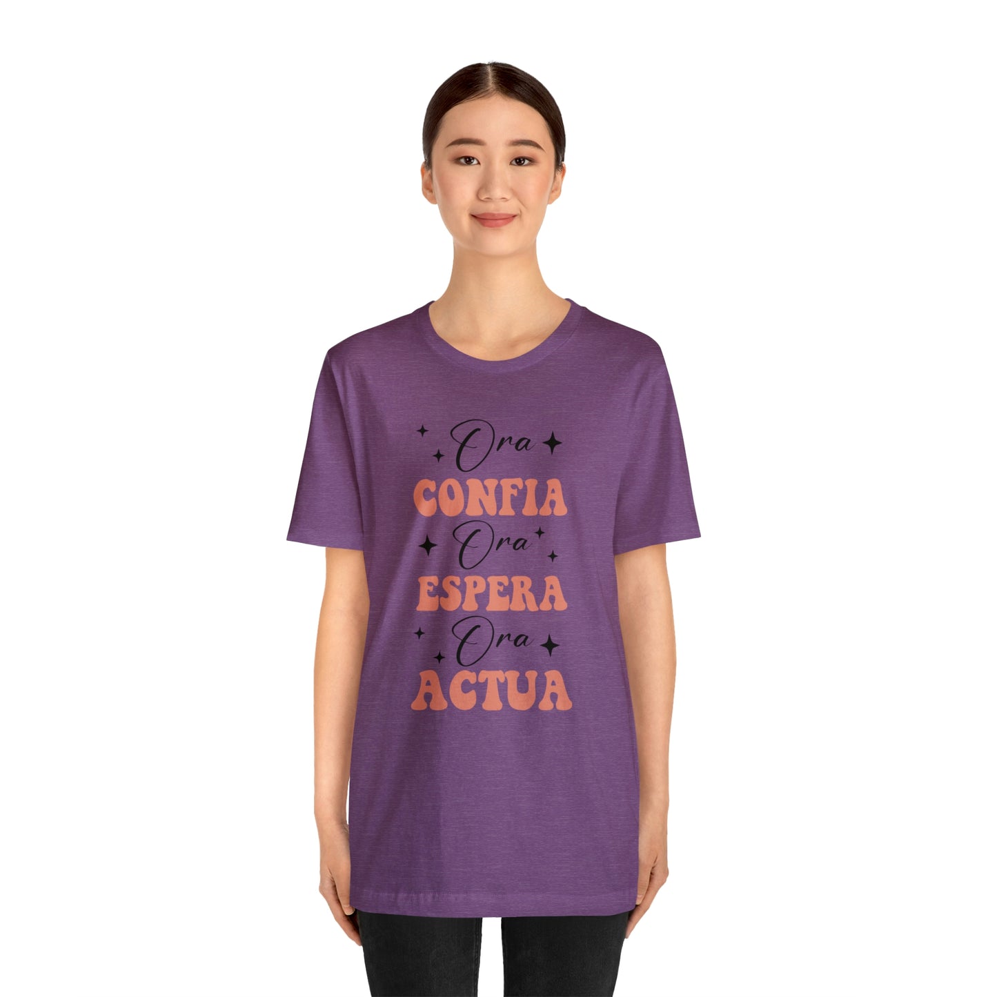 Ora, Confia, Espera Unisex Jersey Short Sleeve Tee