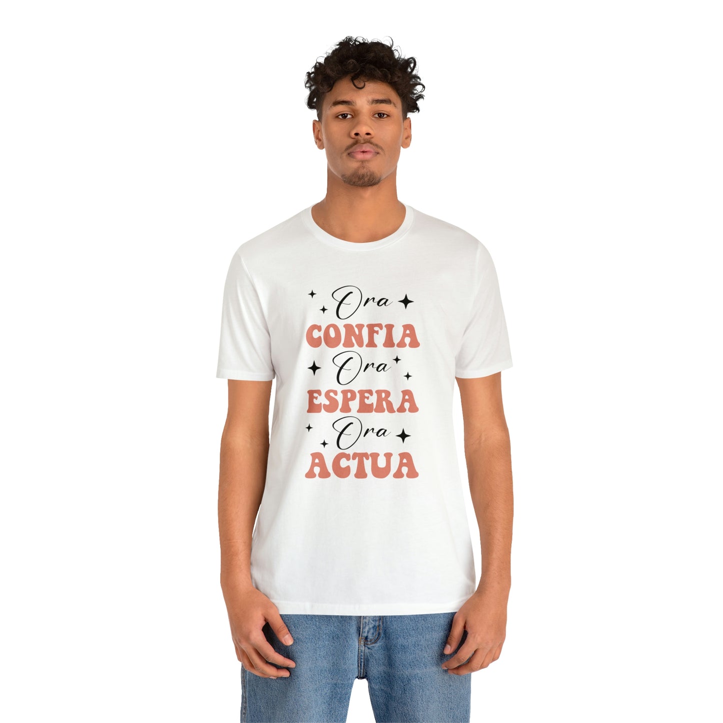 Ora, Confia, Espera Unisex Jersey Short Sleeve Tee
