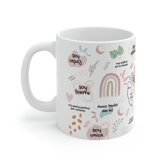 Mis afirmaciones diarias Ceramic Mug 11oz