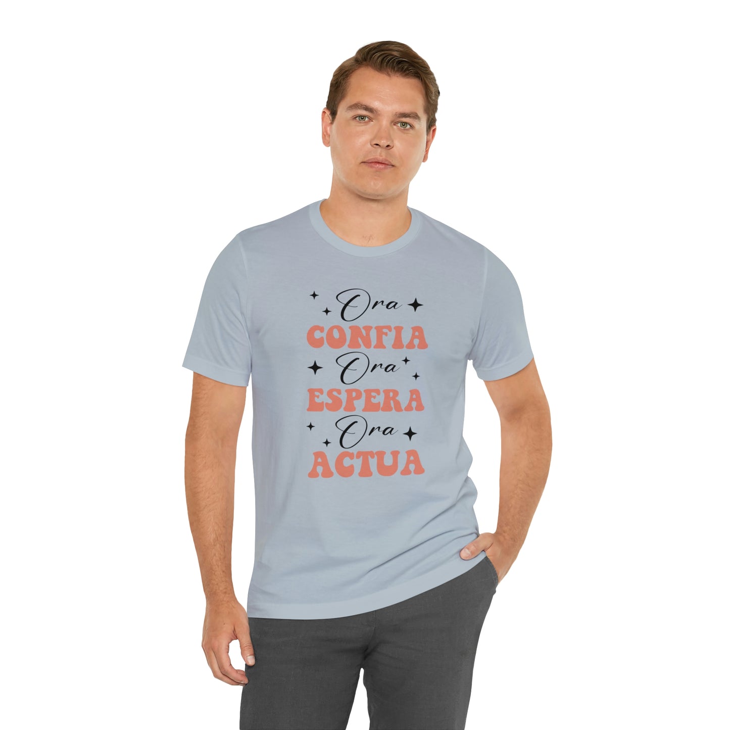 Ora, Confia, Espera Unisex Jersey Short Sleeve Tee