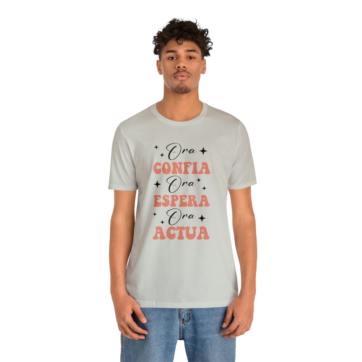 Ora, Confia, Espera Unisex Jersey Short Sleeve Tee